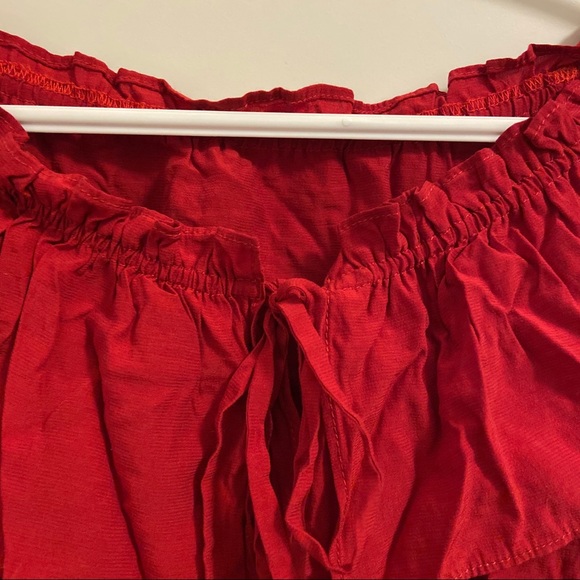 Red Cotton Top - Picture 3 of 5